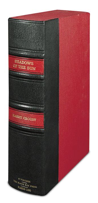 BLACK SUN PRESS. Crosby, Harry. Shadows of the Sun.